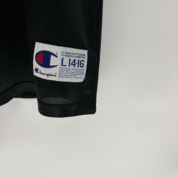 VTG Penny Hardaway Orlando NBA Basketball Champion Black Jersey Youth L 14-16 - Picture 8 of 11